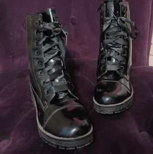 Madden Girl Combat Boots 8.5